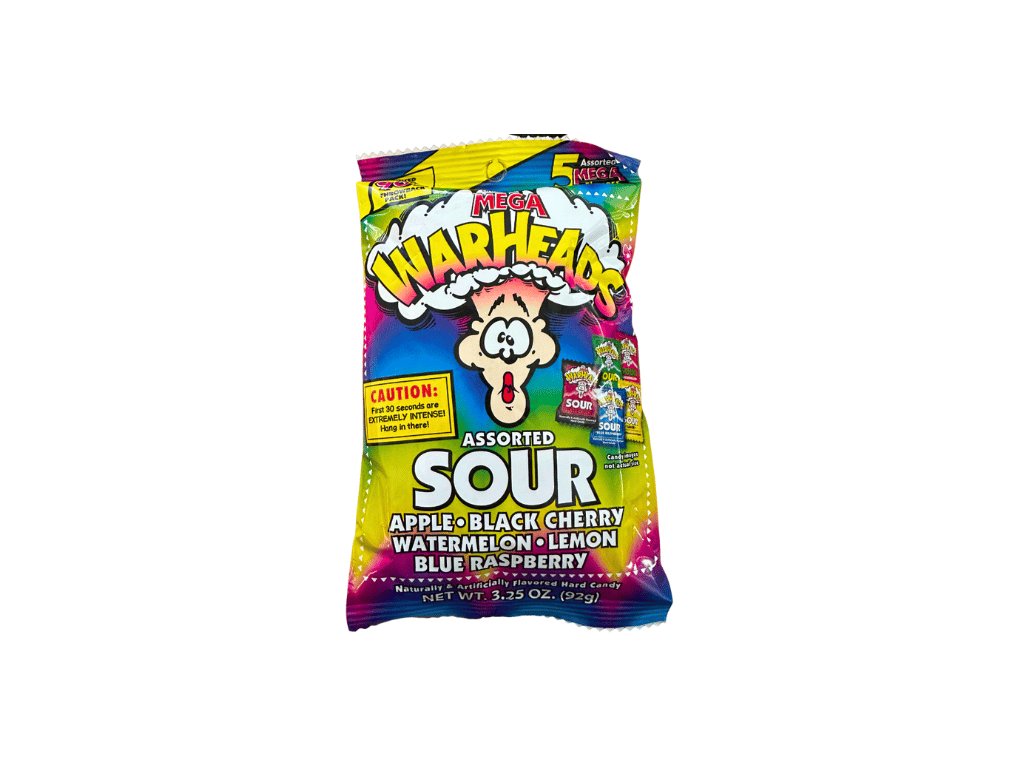 Mega Warheads Assorted Sour Hard Candy