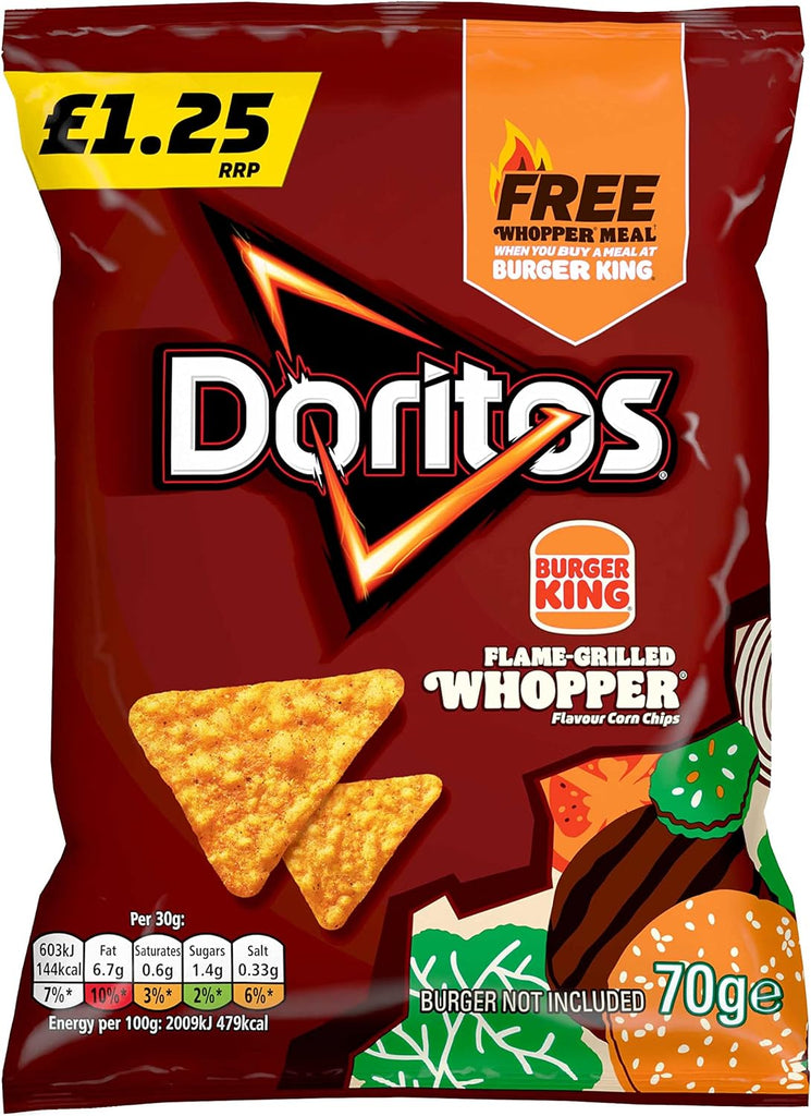 Doritos Grilled whopper 70g Bag Wholesale - Case of 24