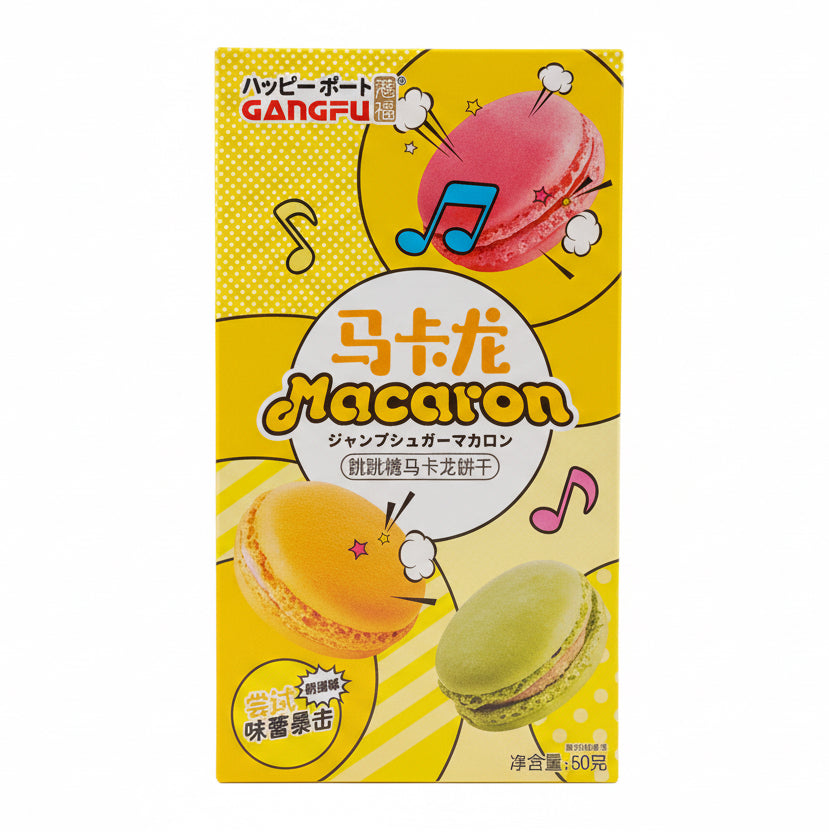 Gangfu Popping Candy Macaron Cream Flavor 1.76oz – Exotic Snack Guys