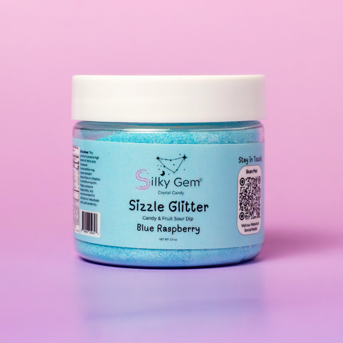 Silky Gem Sizzle Glitter Candy & Fruit Sour - Blue Raspberry – Exotic ...