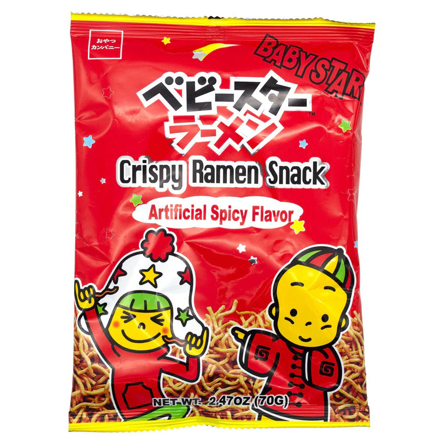 Oyatsu Baby Star Crispy Ramen Snack Spicy Flavor