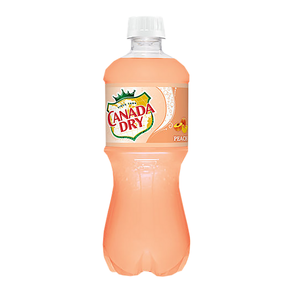 Canada Dry Peach ginger ale 591ml (20oz) Wholesale - Case of 24