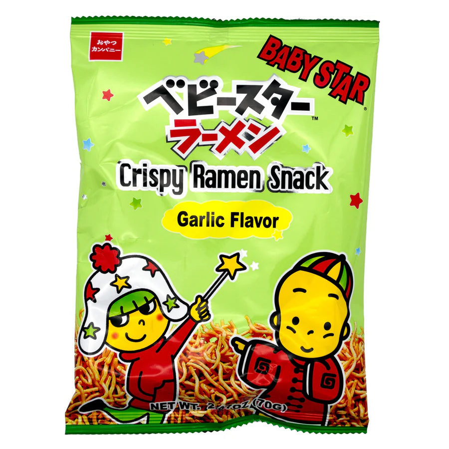 Oyatsu Baby Star Crispy Ramen Snack Garlic Flavor