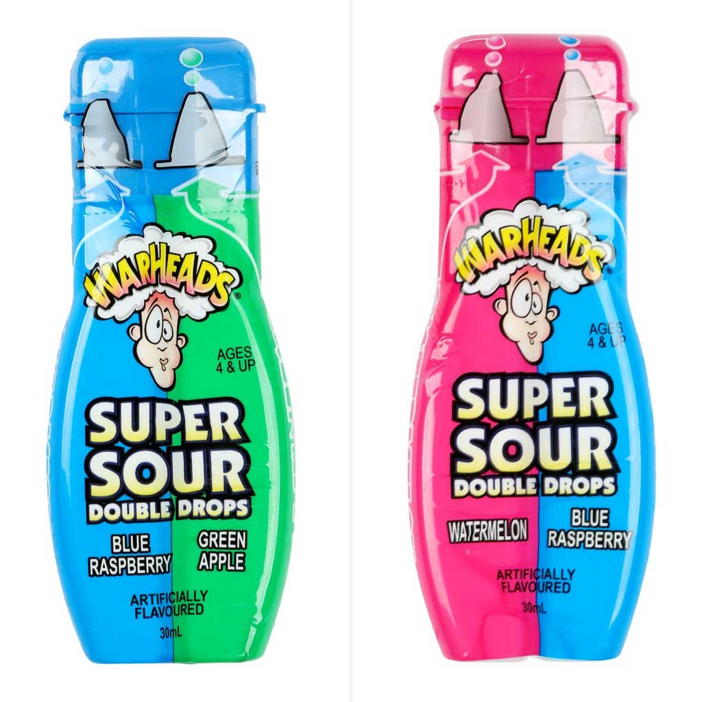 Warheads Super Sour Double Drops Exotic Snack Guys