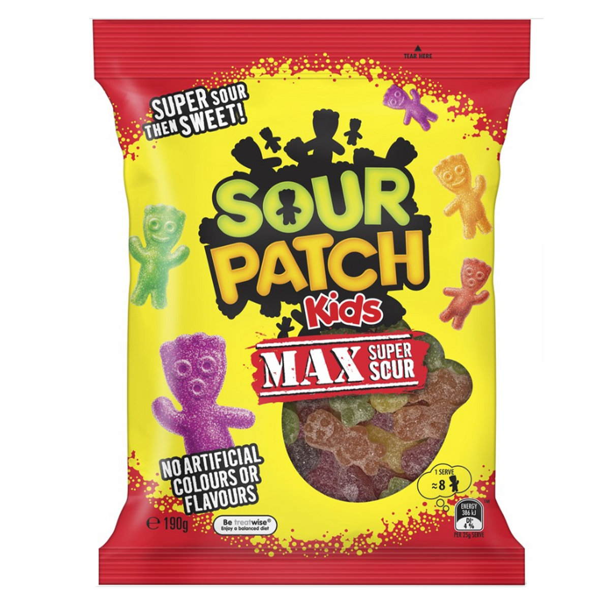 Sour Patch Kids Max Super Sour Exotic Snack Guys