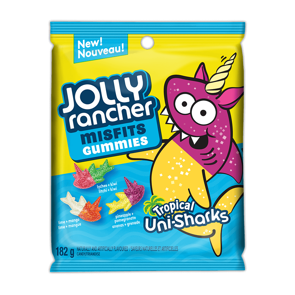 Jolly Rancher Misfits Uni-Shark 182g Bag Wholesale - Box of 10