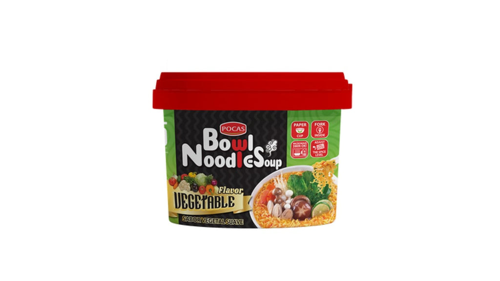 Pocas Bowl Noodles Vegetable flavor Soup