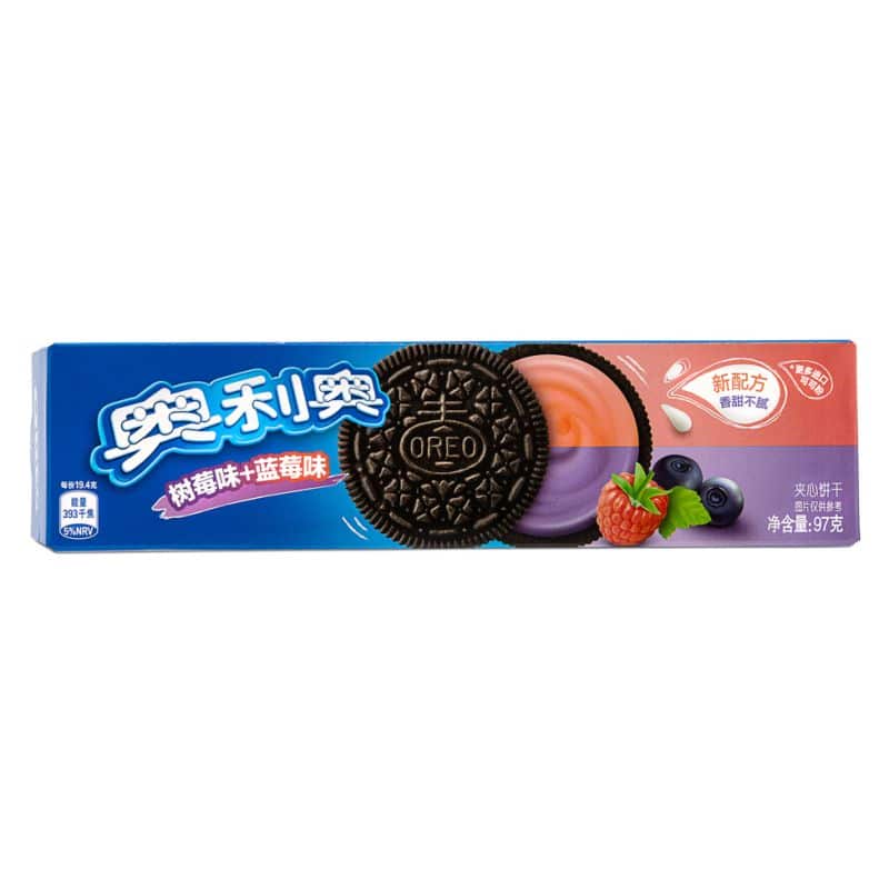 Oreo Blueberry/Raspberry 97g Box Wholesale - Case of 24 – Exotic Snack Guys