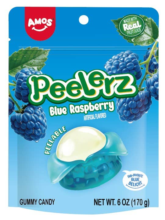 Amos Peleerz Gummy Candy - Blue Raspberry – Exotic Snack Guys