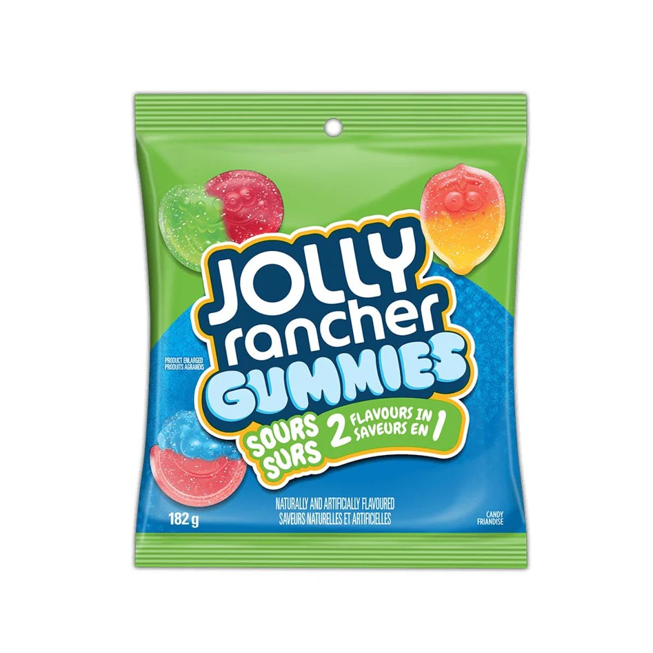 Jolly Rancher 2 in 1 Sours 182g - Canada (Case of 12)