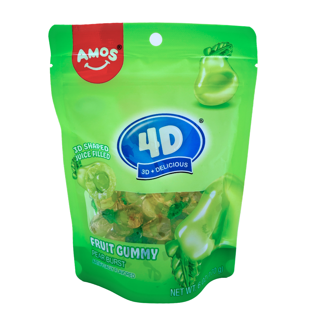 Amos Peelerz Gummy Candy 4D - Pear Burst – Exotic Snack Guys