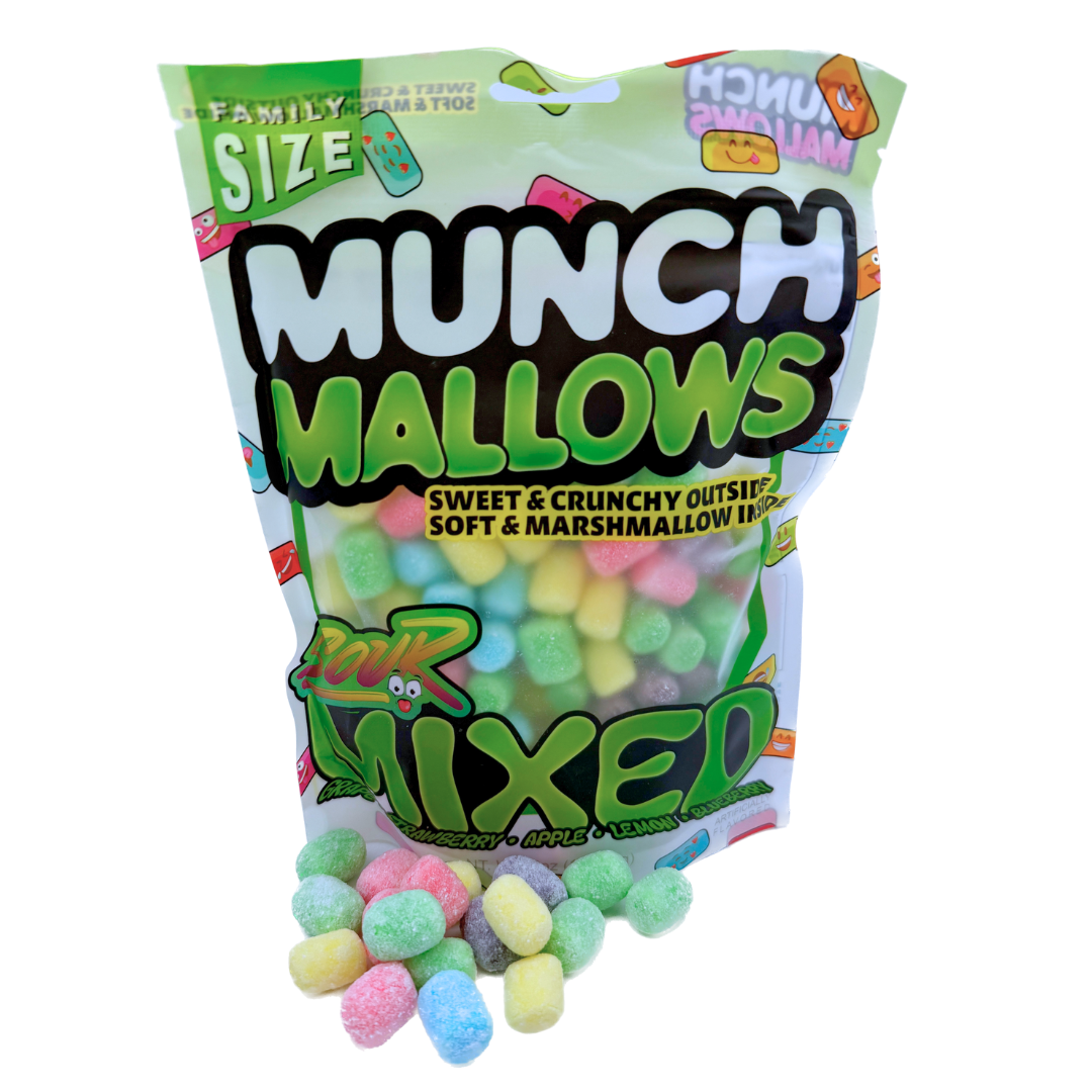 Munch Mallows Sour Mixed Flavors Marshmallow Candy – Exotic Snack Guys