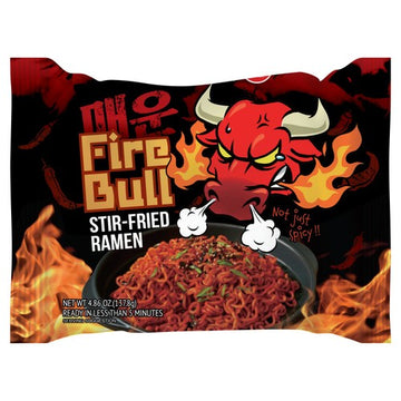 Fire Bull - Stir Fried Ramen - Spicy Beef Flavor – Exotic Snack Guys