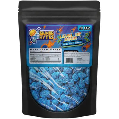Gamer Bytes Level Up Sour Blue Razz Bombs - 4oz
