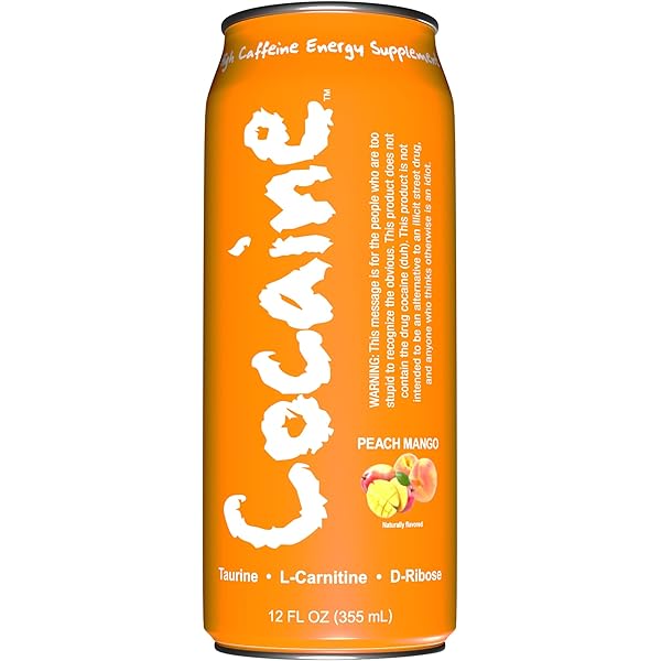 Cocaine Energy Drink - Peach Mango 12oz