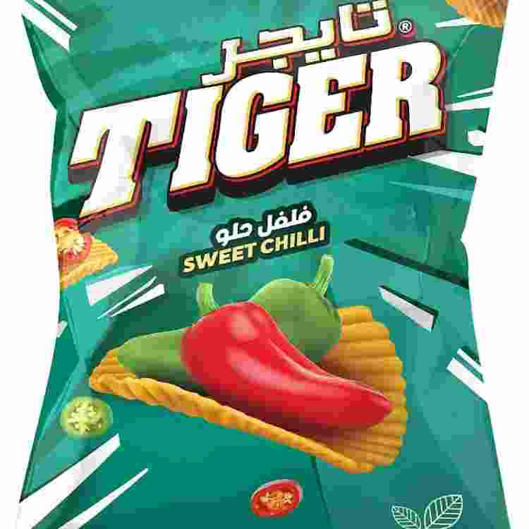 Tiger Chips Sweet Chilli 90g - Egypt Case of 12