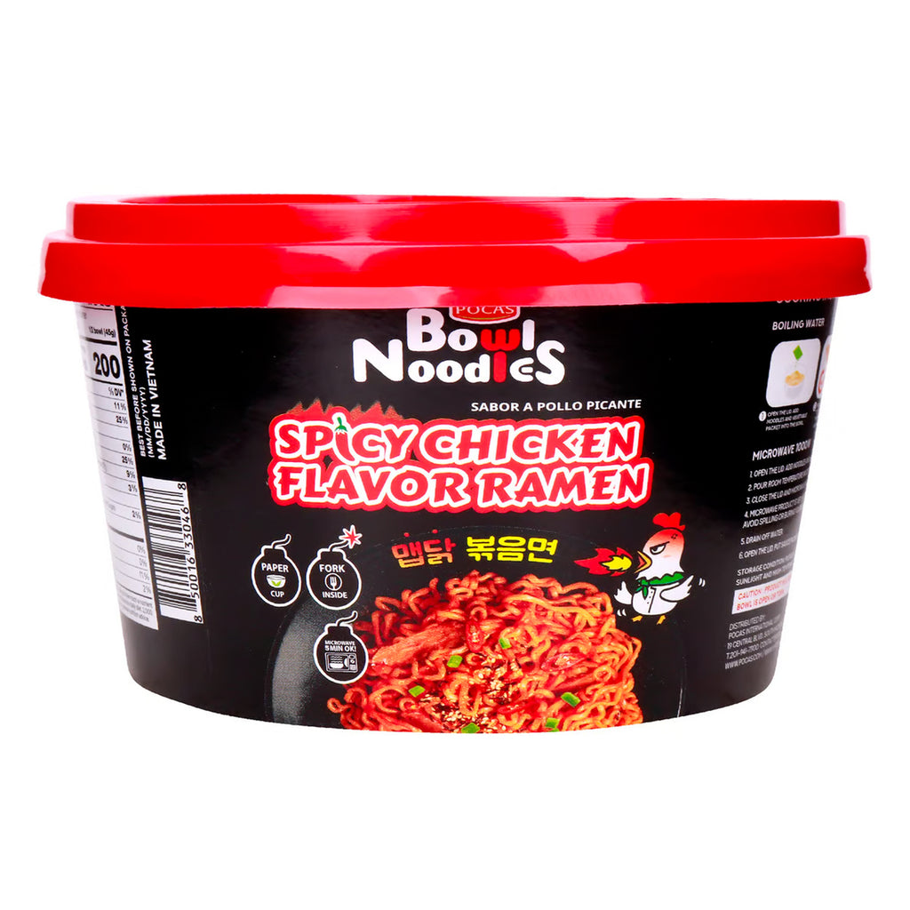 Pocas Bowl Noodles Spicy Chicken Flavor Ramen