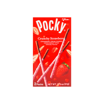 Pocky Crunchy Strawberry Cream Sticks
