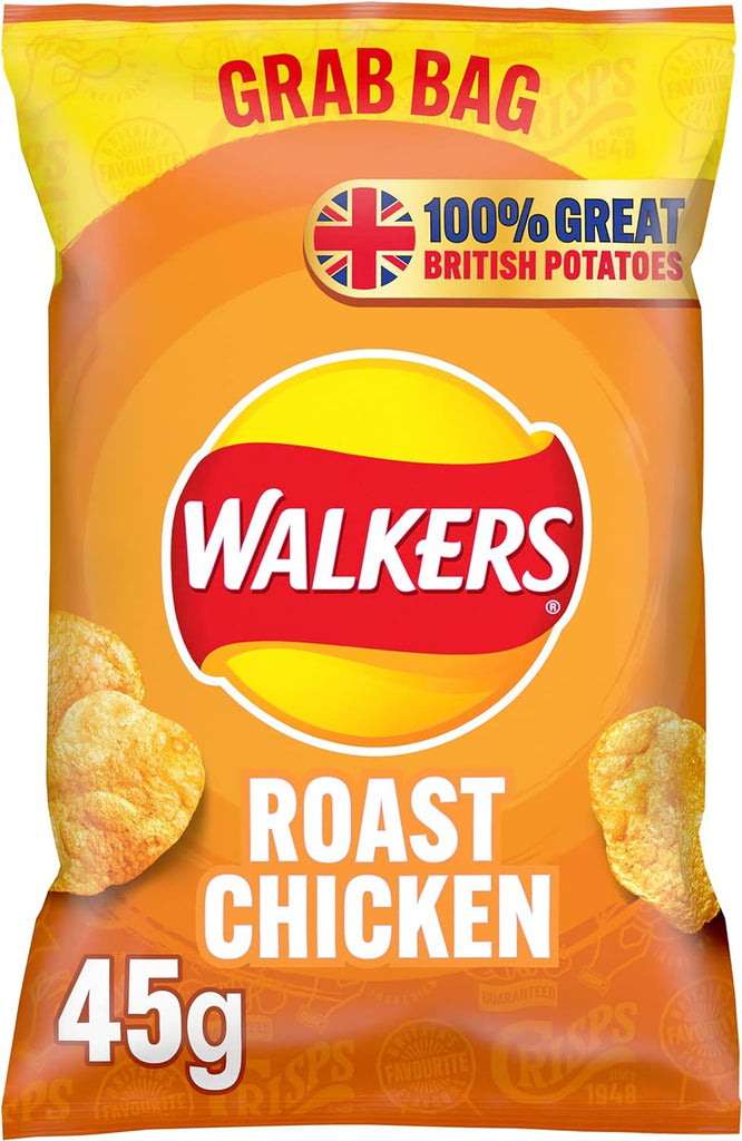 Walkers/Lays Crispy Roast chicken 45g Bag Wholesale Case of 24