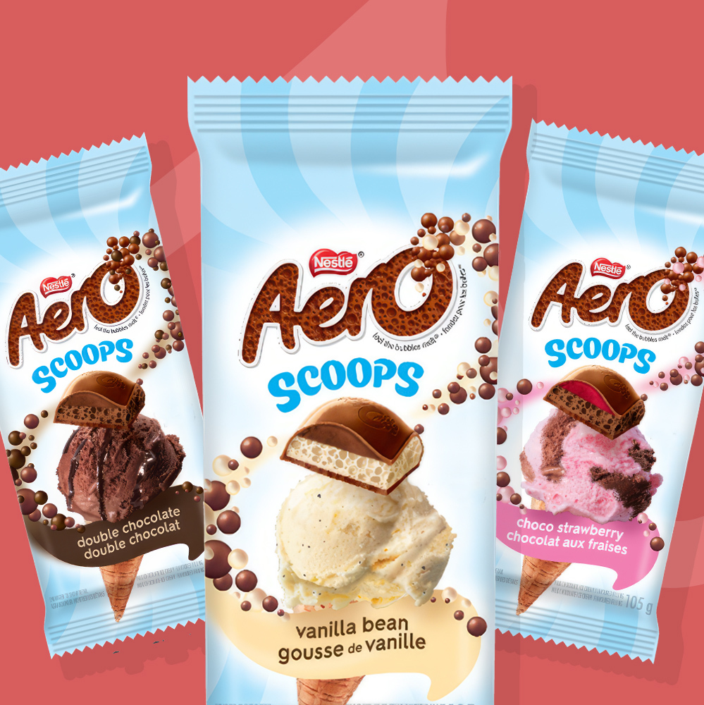 Aero Scoops Double Chocolate 105g Box of 15 - Canada