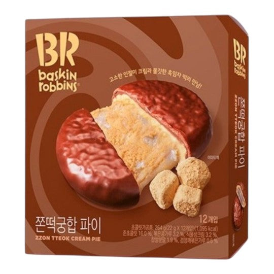 Baskin Robbins Tteok Cream pie Box of 12 (264g) KOREA