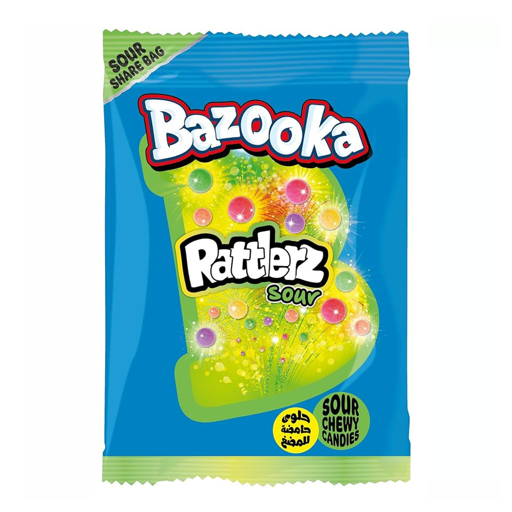 Bazooka rattlerz sour 120g UNITED KINGDOM (Case of 12)