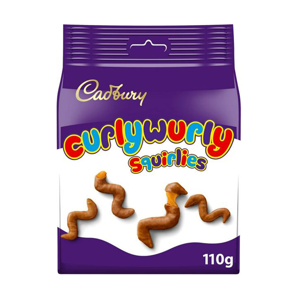 Cadbury Curly Wurly Squirlies 110g UNITED KINGDOM (Case of 12)
