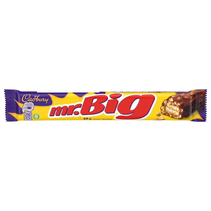 Cadbury Mr. Big Chocolate bar 60g Box of 24 CANADA