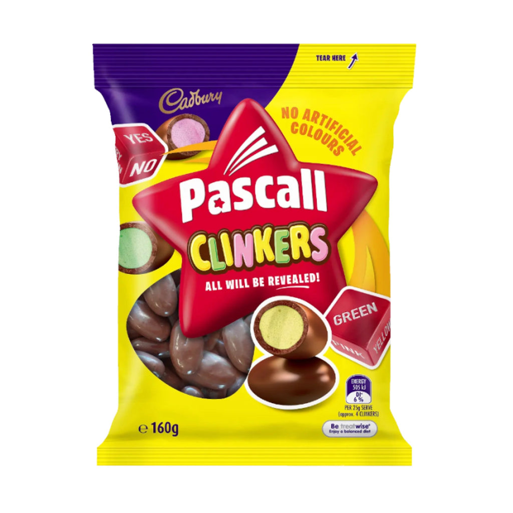 Cadbury Pascall Clinkers 160g  AUSTRALIA (Case of 12)