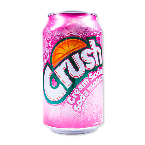 Crush Cream Soda Clear 330ml Can Wholesale - Case of 12