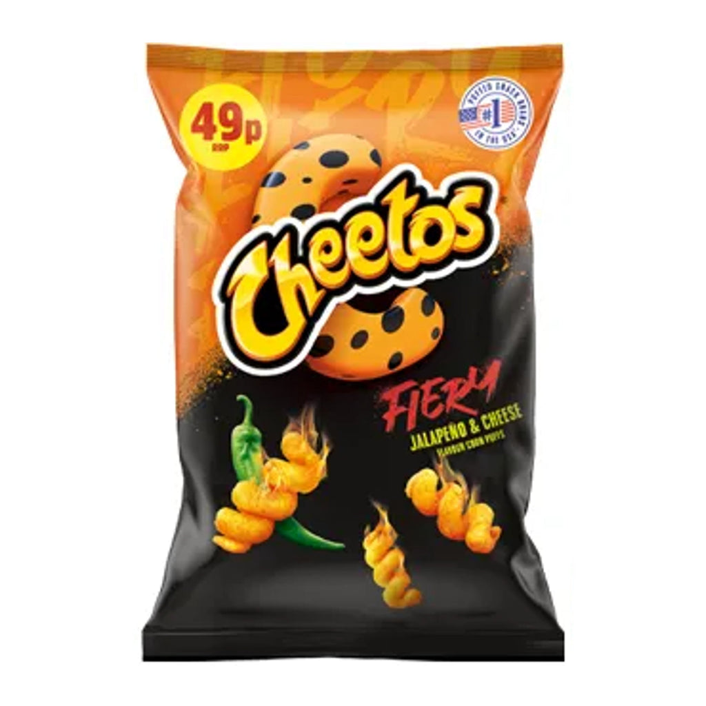 Cheetos fiery jalapeno and cheese 27g UNITED KINGDOM (Case of 12)