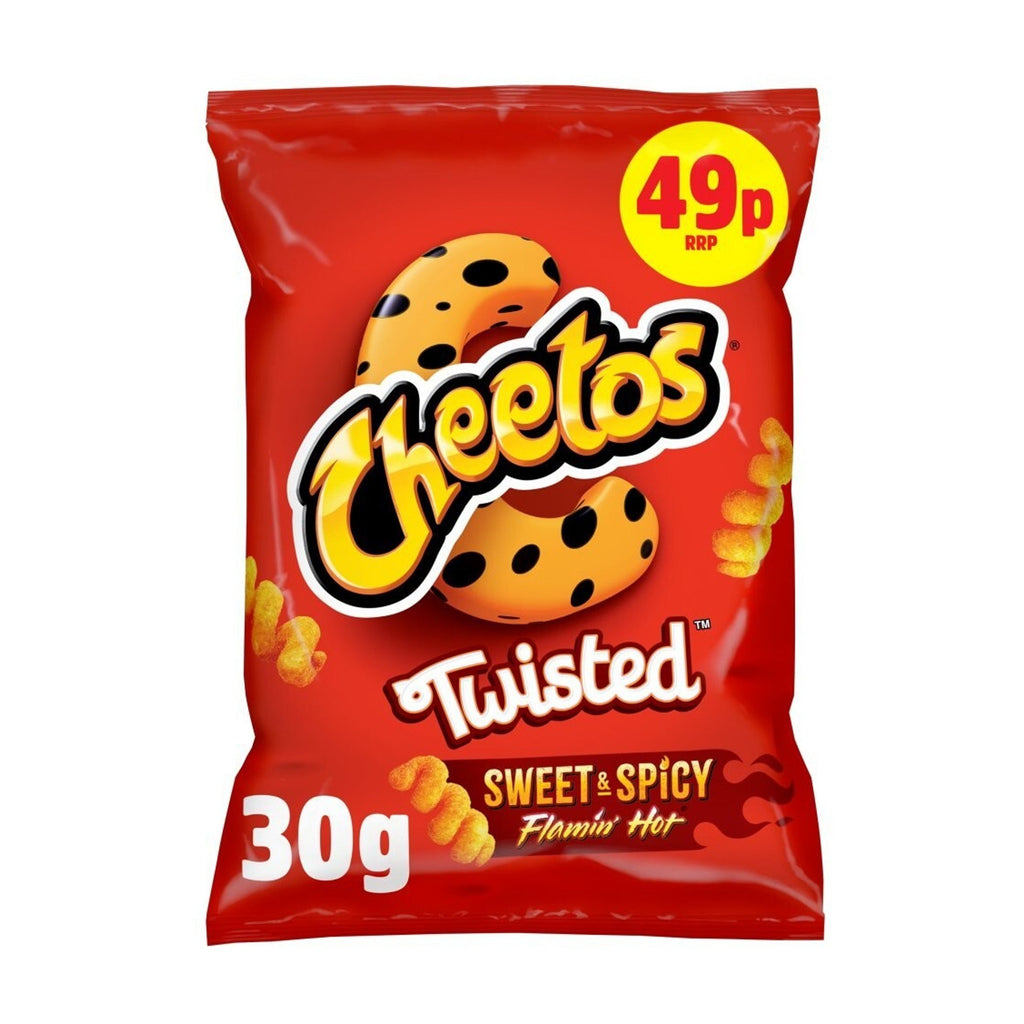 Cheetos twisted sweet and spicy 30g UNITED KINGDOM (Case of 12)