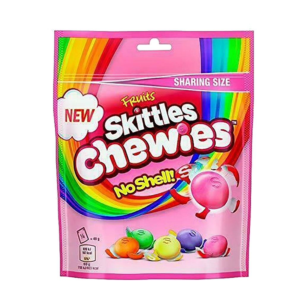 Skittles Chewie No shell 176g - UK (Case of 12)