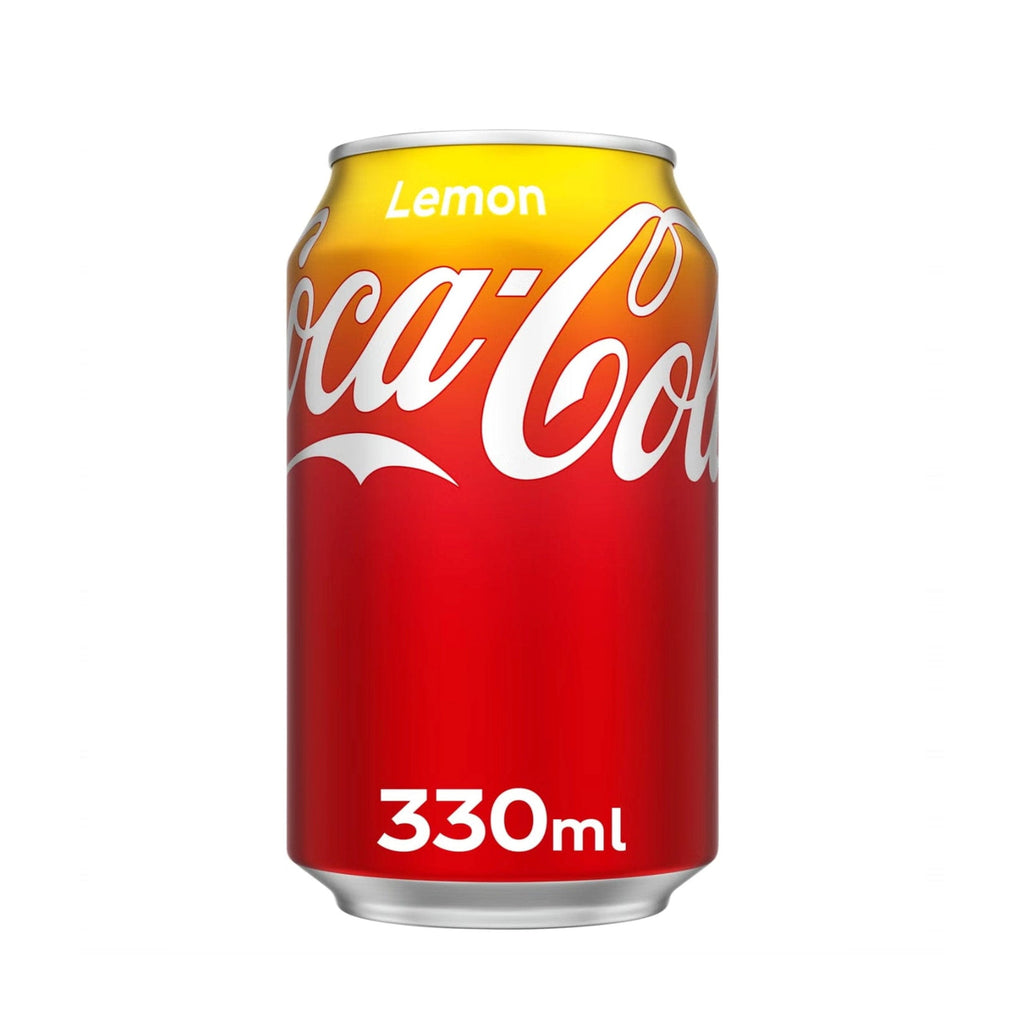 Coca Cola Lemon 330ml cans case of 24 UNITED KINGDOM