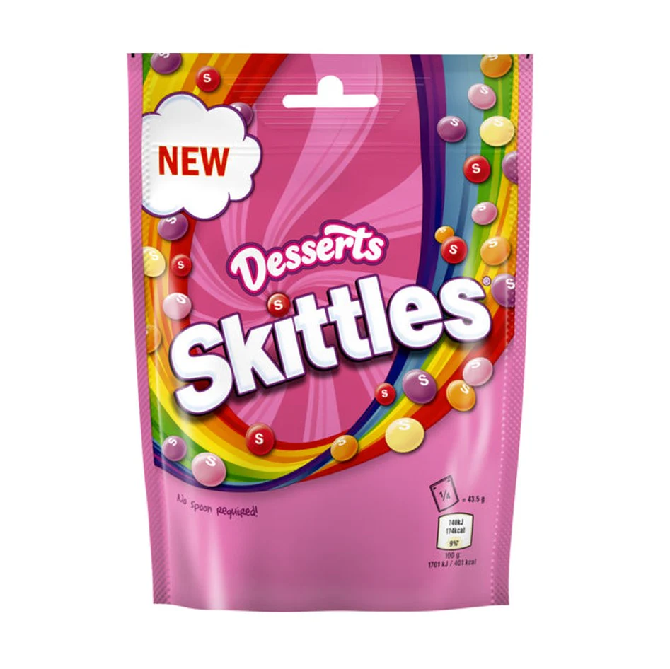 Skittles Desserts 152g - UK (Case of 12)