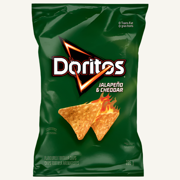 Doritos Jalapeno Cheddar - 72g Canada (Case of 12)