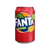 Fanta Fruit Twist 330ml Soda cans case of 24 UNITED KINGDOM
