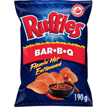 Ruffles Flamin' Hot BBQ - 200g Canada (Case of 12)