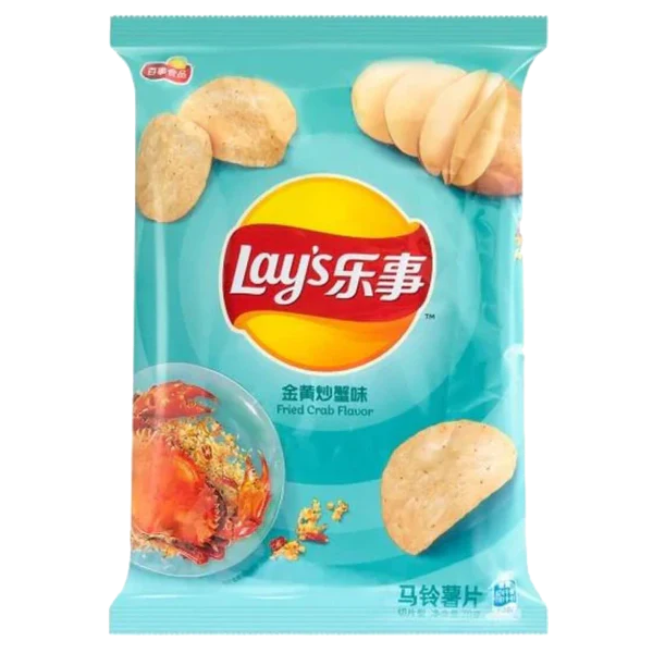 Lays Fried Crab 70g - CHINA (Case of 12)