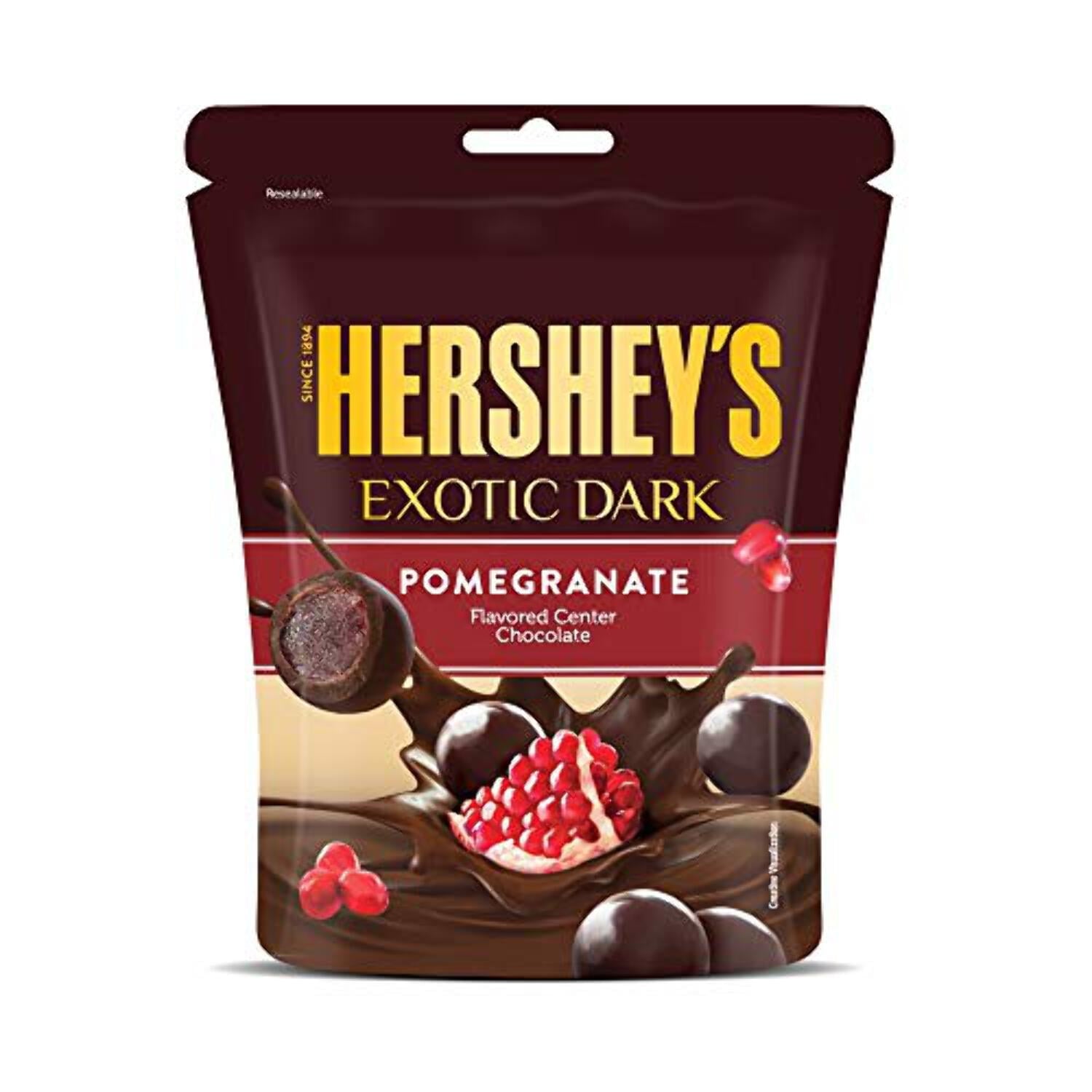 新品 HERSHEY'S EXOTIC DARK ザクロ 35g 6 Hershey's Exotic Dark Pomegranate – Exotic Snack Guys