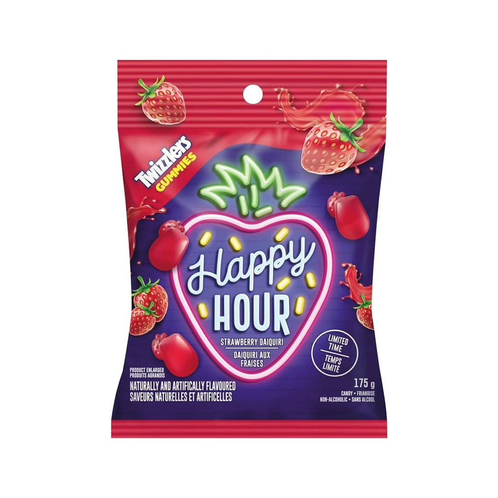 Twizzlers Happy Hour Strawberry Daiquiri 175g - Canada (Case of 12)