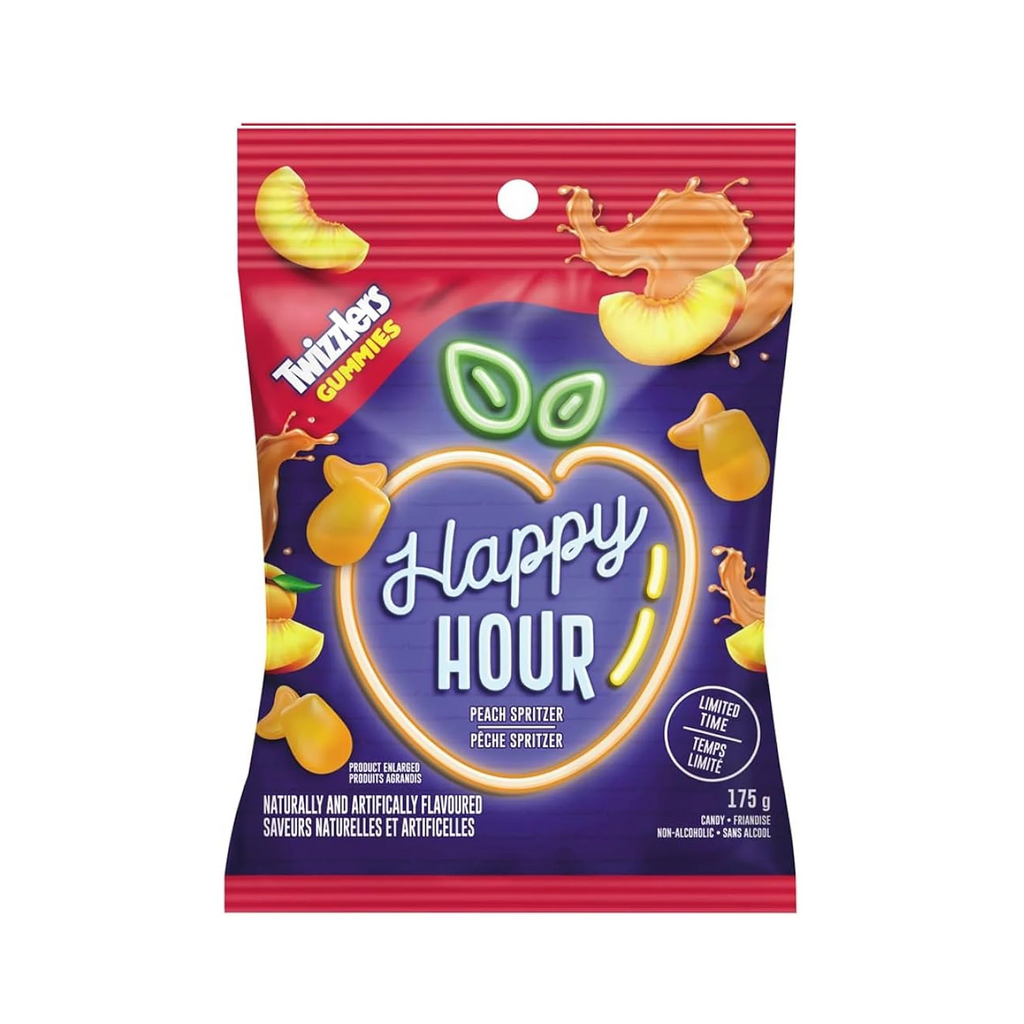 Twizzlers Happy Hour Peach Spritzer 175g - Canada (Case of 12)