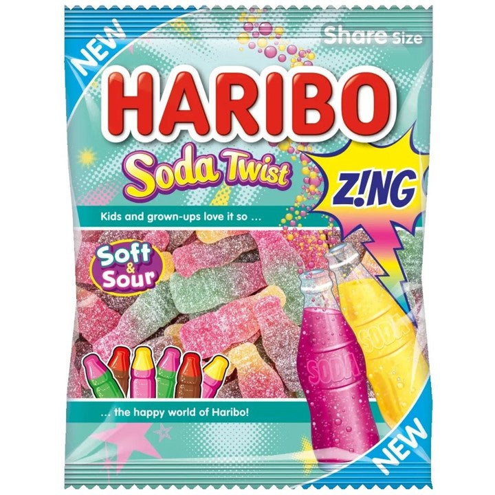 Haribo Soda twist 160g UNITED KINGDOM (Case of 12)