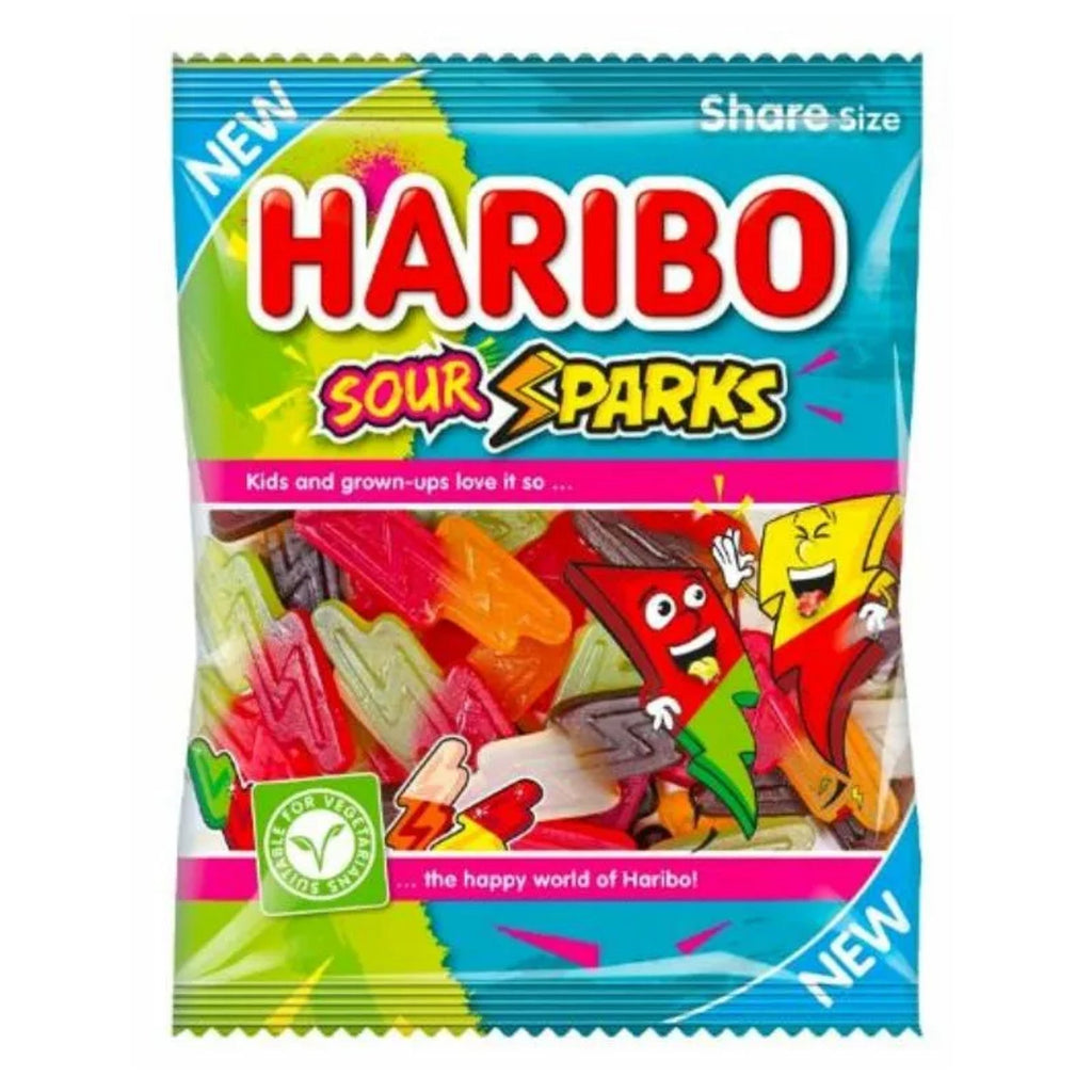 Haribo Sour Sparks 160g UNITED KINGDOM (Case of 12)