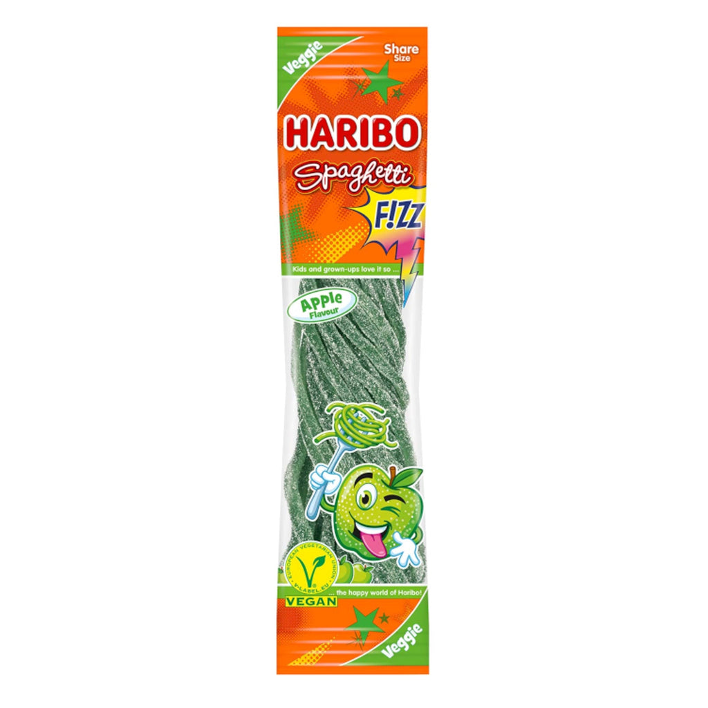 Haribo Spaghetti fizz apple 200g GERMANY (Case of 12)
