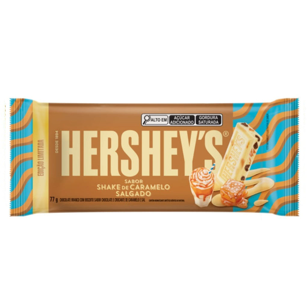 Hershey's Salted caramel shake chocolate bar 77g Box of 18 BRAZIL