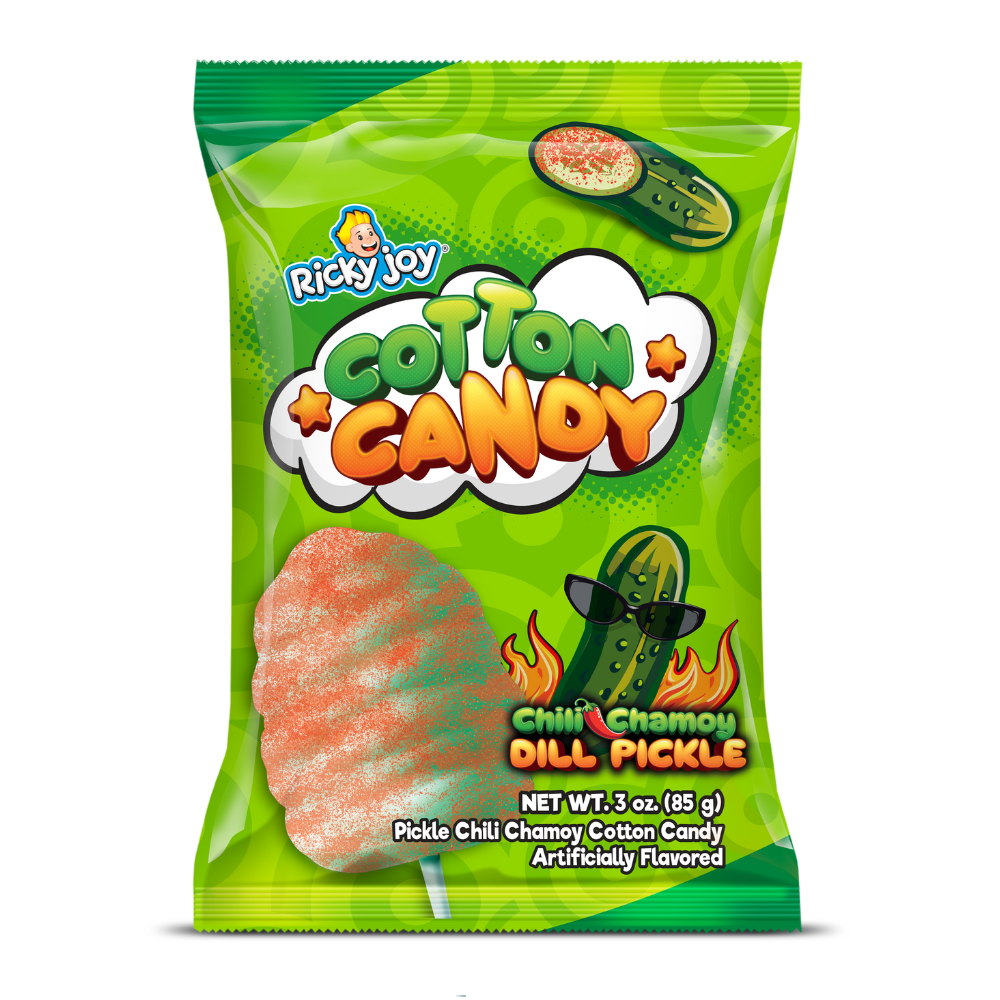 Ricky Joy Chili Chamoy Dill Pickle Cotton Candy – Exotic Snack Guys