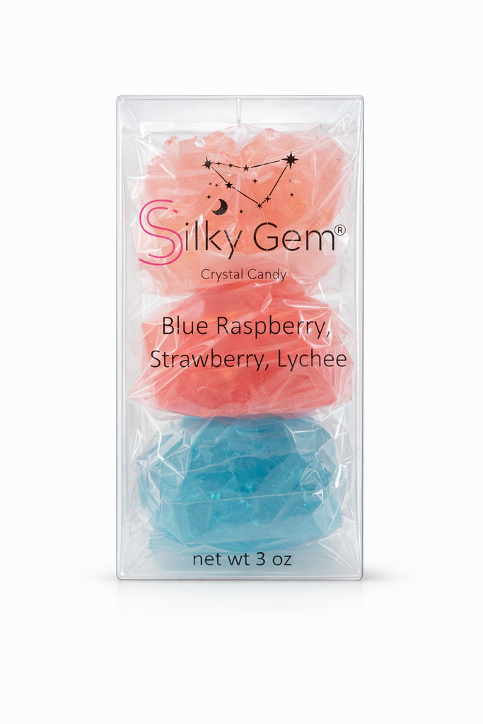 Silky Gem Crystal Candy Blue Raspberry, Strawberry & Lychee – Exotic ...
