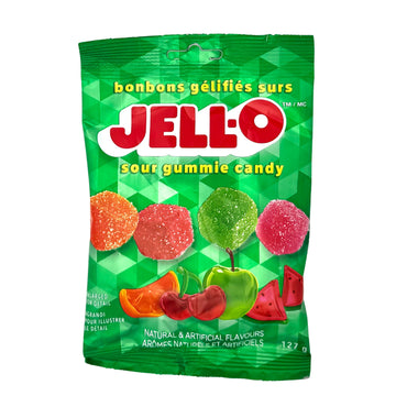 Jell-O sour gummie candy 127g CANADA (Case of 12)