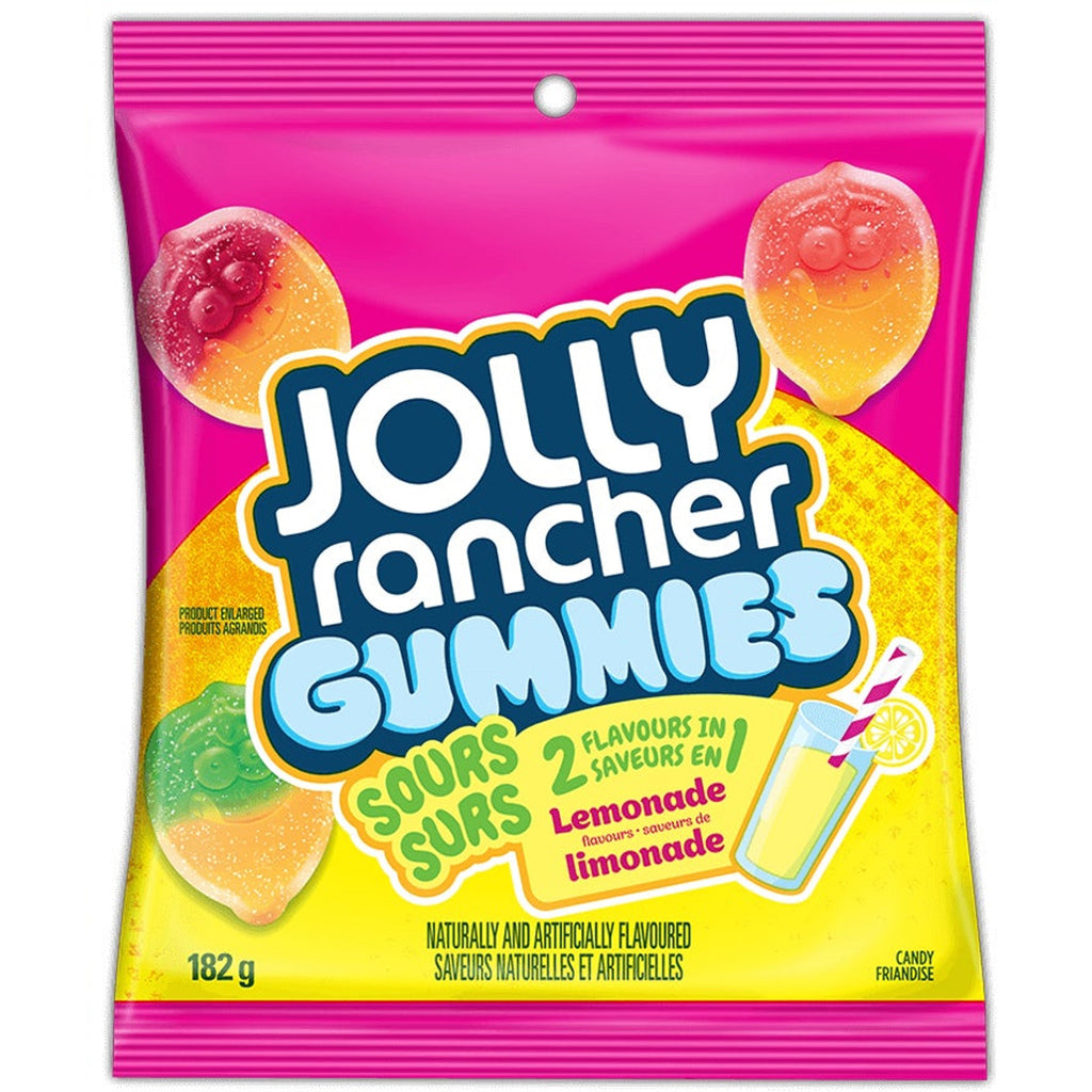 Jolly Rancher 2 in 1 Sours Flavors Lemonade 182g CANADA (Case of 12)